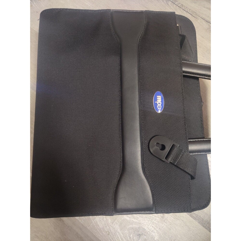 dnp Black Solid Padded Laptop Case‎ with Partitioned Compartments